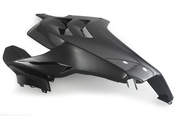 MOTOCORSE Fairing Side Panel - Upper Left - V4 R Trama del carbonio e finitura superficiale - 2
