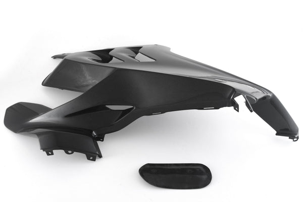 MOTOCORSE Fairing Side Panel - Upper Left - V4 R Trama del carbonio e finitura superficiale - 2
