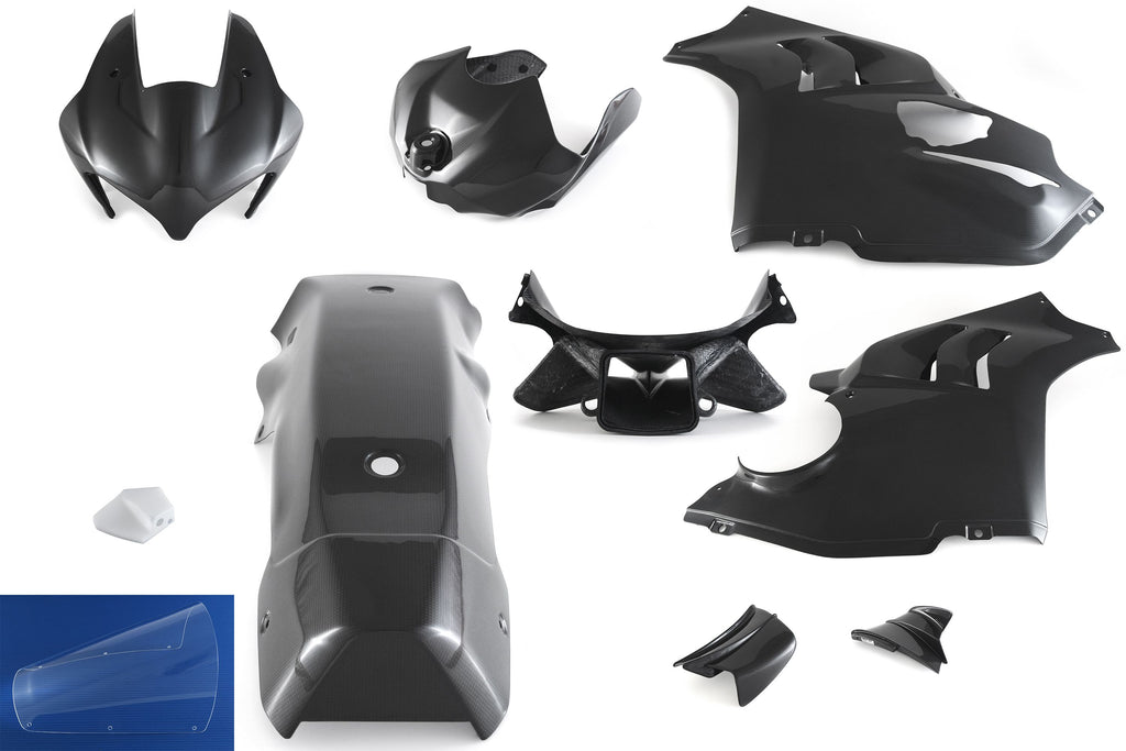 MOTOCORSE Complete Fairing Kit / Racing Trama del carbonio e finitura superficiale - 2