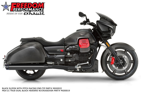 Freedom Performance MOTO GUZZI MMGX-21 SLIP-ONS & END CAPS 2016-2018 (*SPECIAL ORDER)