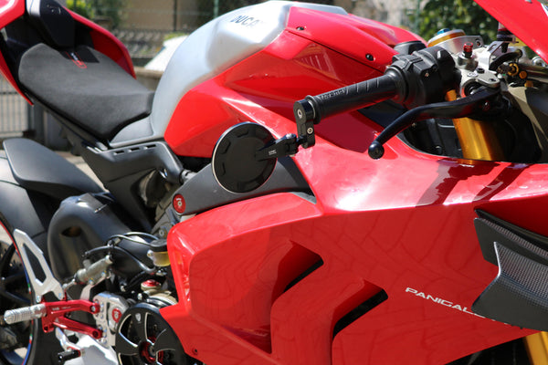 CNC RACING | Bar end mirror Rocket right BICOLOR