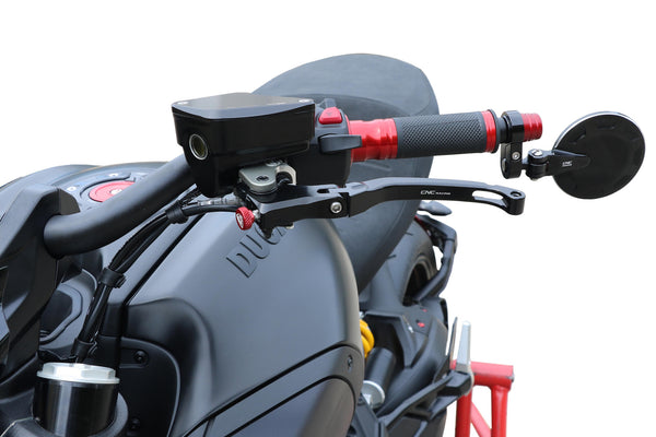 CNC RACING | Front brake and clutch fluid reservoir caps Ducati - Touch