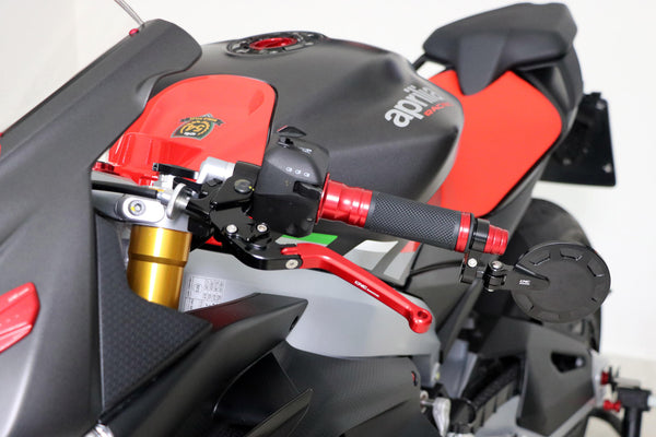 CNC RACING | Adapter for bar-end mirror on Aprilia RS 660