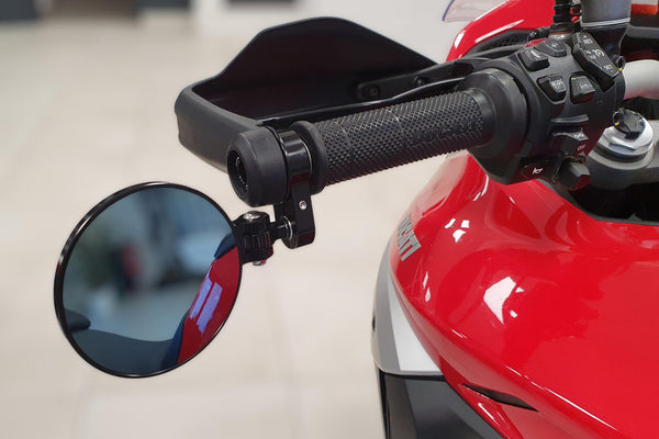 CNC RACING | Adapter for bar-end mirrors on Ducati Multistrada V4 - DesertX - Hypermotard 698 Mono