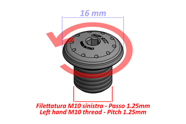 CNC RACING | Mirror Blanking Plug M10 - Thread LH