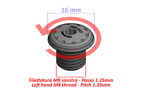 CNC RACING | Mirror Blanking Plug M8 - Thread LH