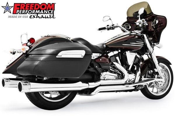 Freedom Performance YAMAHA ROADLINER/STRATOLINER 5 STEPPED COMPLETE 4" TRUE-DUAL SYSTEM 2006-2014 BUNDLE
