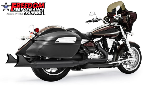 Freedom Performance YAMAHA ROADLINER/STRATOLINER 5 STEPPED COMPLETE 4" TRUE-DUAL SYSTEM 2006-2014 BUNDLE