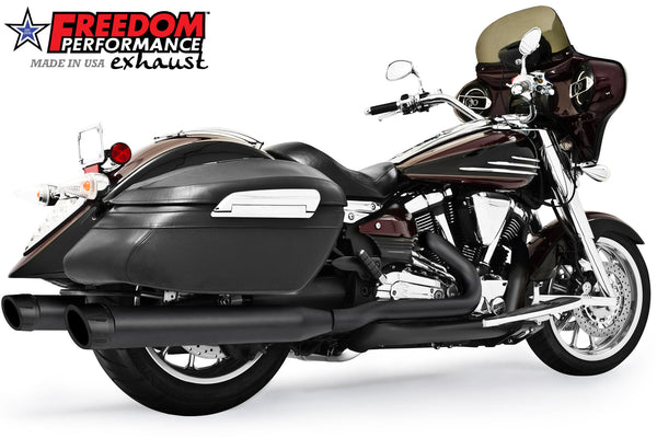 Freedom Performance YAMAHA ROADLINER/STRATOLINER 5 STEPPED COMPLETE 4" TRUE-DUAL SYSTEM 2006-2014 BUNDLE