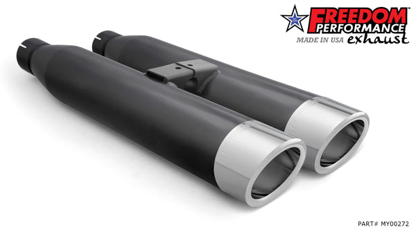 Freedom Performance YAMAHA VENTURE/ROYAL STAR/TOUR DELUXE 1999-2014 SLIP-ONS check description for Quiet Baffles.