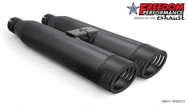 Freedom Performance YAMAHA VENTURE/ROYAL STAR/TOUR DELUXE 1999-2014 SLIP-ONS check description for Quiet Baffles.