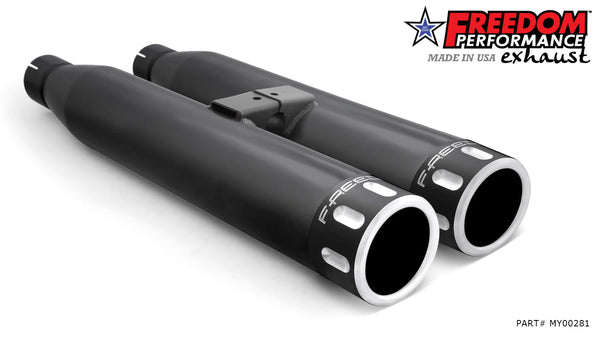 Freedom Performance YAMAHA VENTURE/ROYAL STAR/TOUR DELUXE 1999-2014 SLIP-ONS check description for Quiet Baffles.