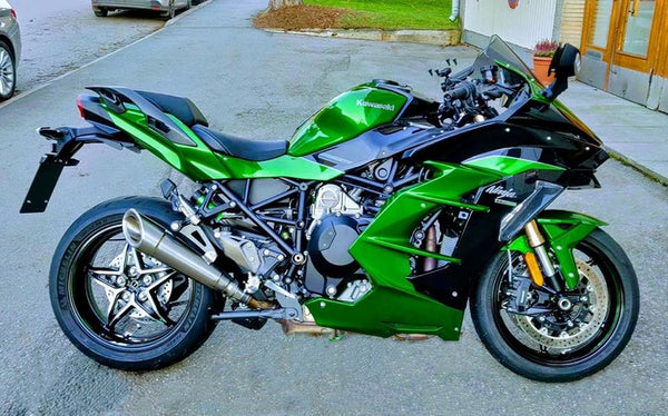 Kawasaki H2 SE SX Vandemon All Titanium H2R Slip-On 2018-26