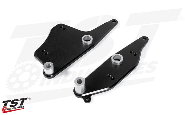 TST WORX Adjustable Rearset Bracket for Kawasaki Ninja 400 2018-2023 / Ninja 500 2024+