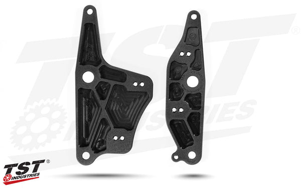 TST WORX Adjustable Rearset Bracket for Kawasaki Ninja 400 2018-2023 / Ninja 500 2024+