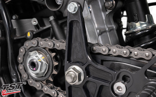 TST WORX Adjustable Rearset Bracket for Kawasaki Ninja 400 2018-2023 / Ninja 500 2024+