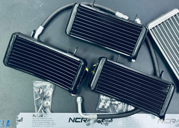 NCR.04.00.027 black bigger oil cooler kits with oil lines and fittings