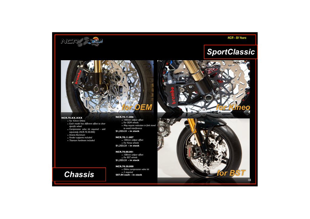 NCR Ohlins compression valve kit