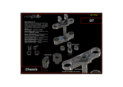 NCR GT Handlebar Riser Kit - Titanium Hardware