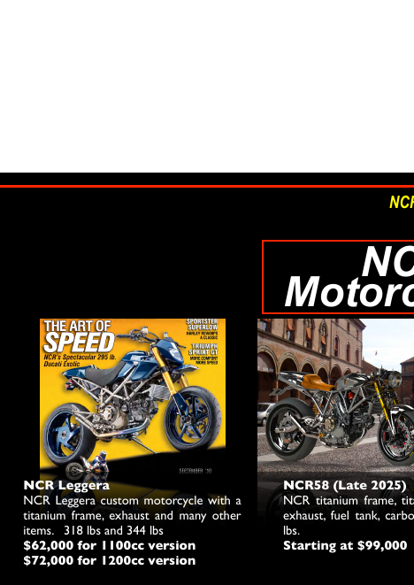 NCR Leggera motorcycle