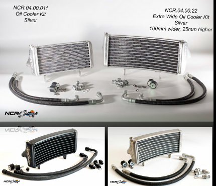 NCR Extra Wide and Tall Oil Cooler Silver