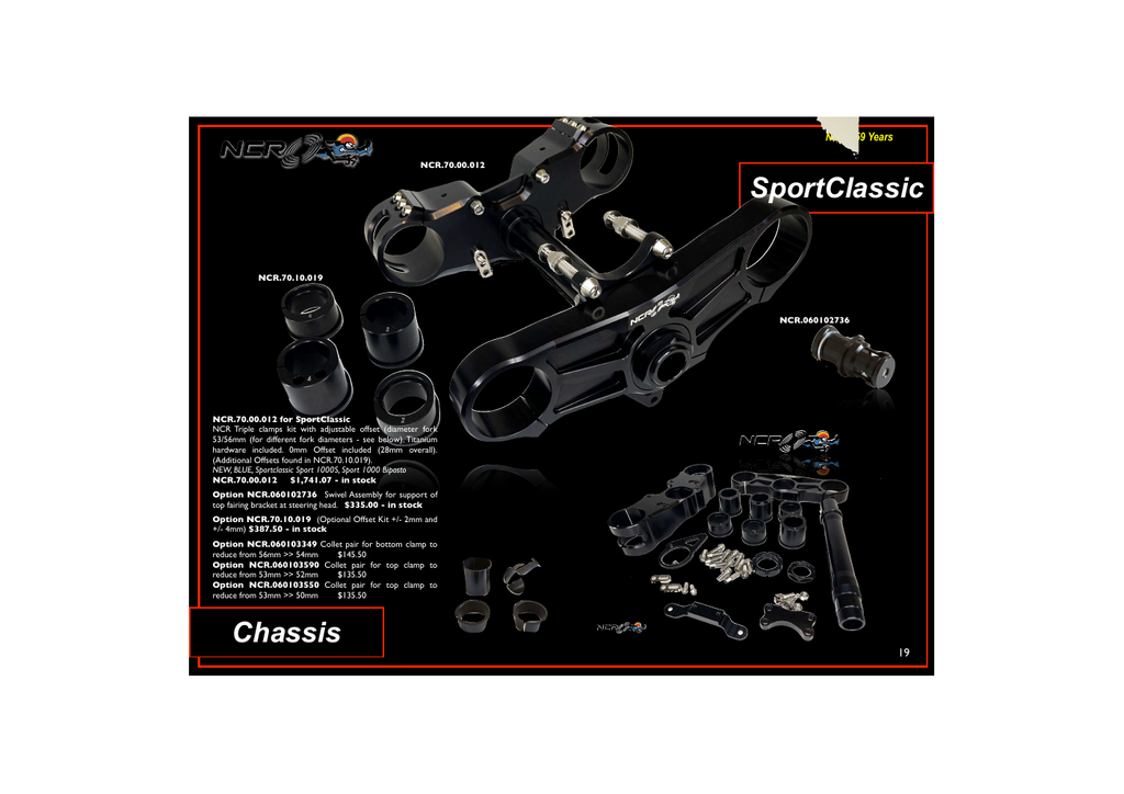 NCR swivel assembly for top fairing bracket