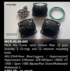 NCR Carbon Fiber Valve Cover Kit 3 Piece