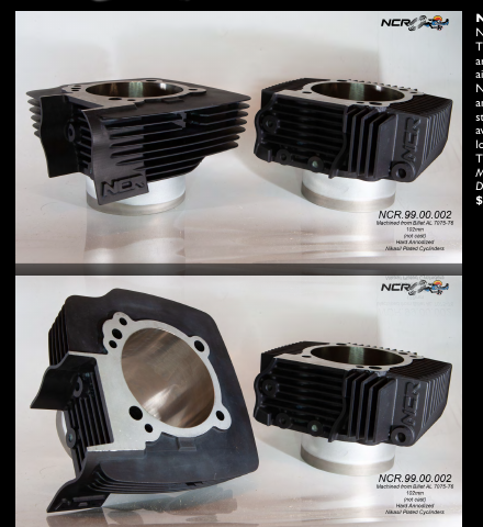 NCR CORSE Billet 102mm Cylinders