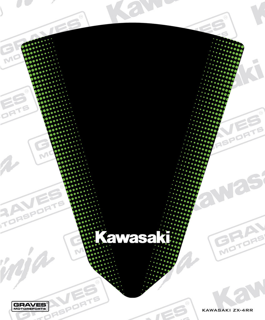Graves ZX-4RR Zero Gravity Tall Windscreen Sticker - Green