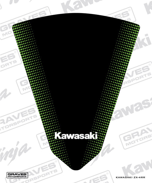 Graves ZX-4RR Zero Gravity Tall Windscreen Sticker - Green