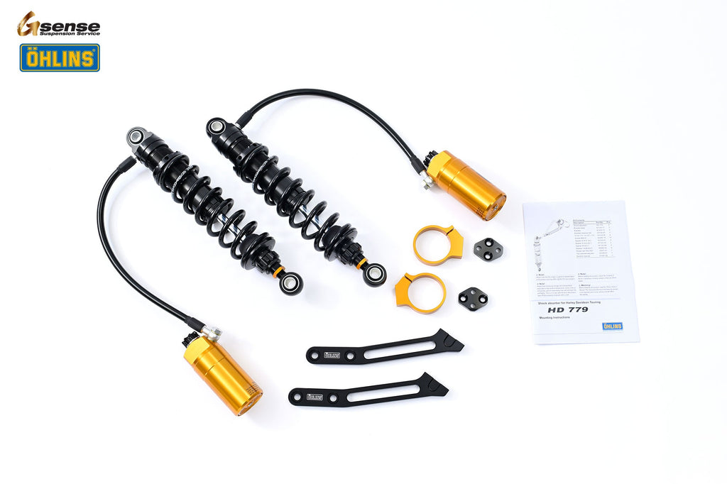ÖHLINS HD779 STX36 Blackline twin rear shocks for Harley-Davidson FL Touring