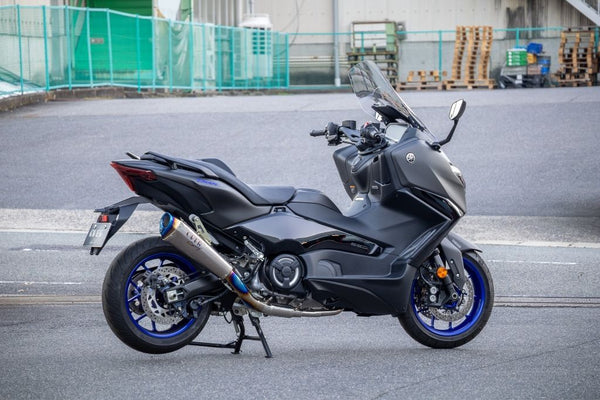 Yamaha TMAX560 2025 with OVER Racing TT-Formula RS+PRO exhaust left side