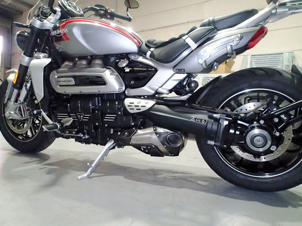 Triumph Rocket 3R & GT 2500 Titanium Bimodal Stealth Titanium Slip-On Mufflers 2019-2026
