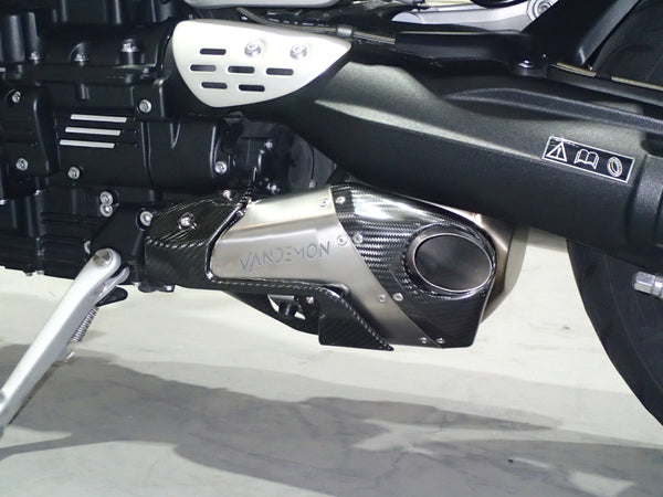 Triumph Rocket 3R & GT 2500 Titanium Bimodal Stealth Titanium Slip-On Mufflers 2019-2026