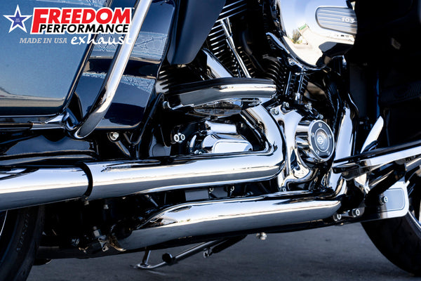 Freedom Performance HARLEY TOURING RIGHT SIDE TUCK & UNDER TRUE-DUAL HEADERS Fits '95-Present