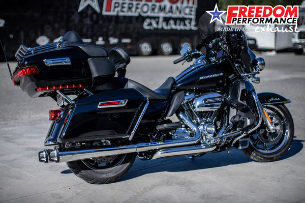 Freedom Performance HARLEY TOURING RIGHT SIDE TUCK & UNDER TRUE-DUAL HEADERS Fits '95-Present