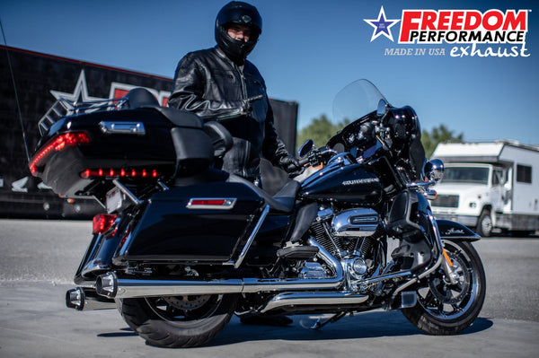 Freedom Performance HARLEY TOURING RIGHT SIDE TUCK & UNDER TRUE-DUAL HEADERS Fits '95-Present