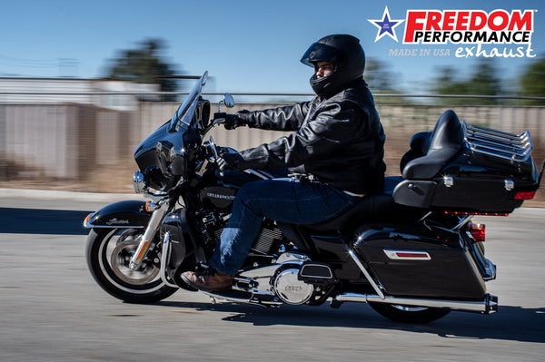 Freedom Performance HARLEY TOURING RIGHT SIDE TUCK & UNDER TRUE-DUAL HEADERS Fits '95-Present