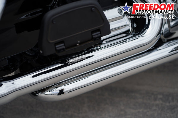 Freedom Performance HARLEY TOURING RIGHT SIDE TUCK & UNDER TRUE-DUAL HEADERS Fits '95-Present