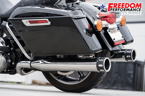 Freedom Performance HARLEY TOURING RIGHT SIDE TUCK & UNDER TRUE-DUAL HEADERS Fits '95-Present