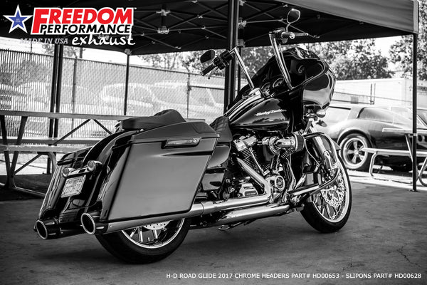 Freedom Performance HARLEY TOURING RIGHT SIDE TUCK & UNDER TRUE-DUAL HEADERS Fits '95-Present