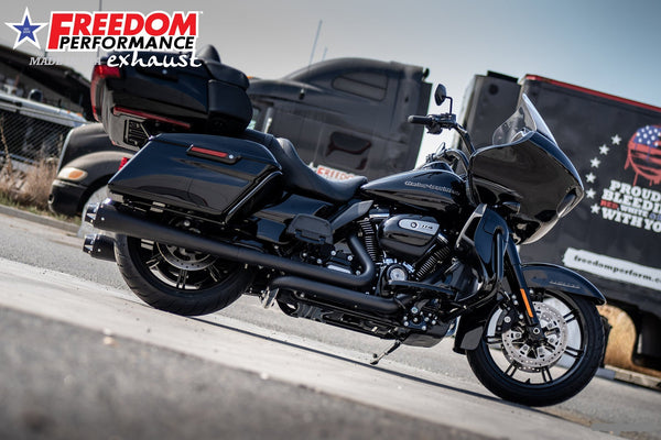 Freedom Performance HARLEY TOURING RIGHT SIDE TUCK & UNDER TRUE-DUAL HEADERS Fits '95-Present