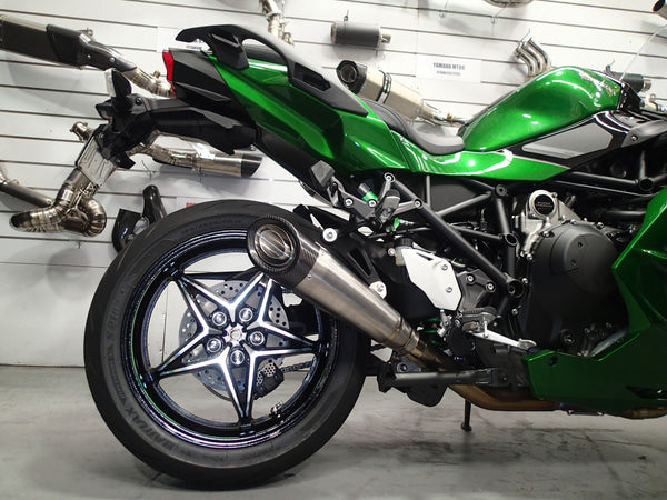 Kawasaki H2 SE SX Vandemon H2R Titanium Carbon Tip Slip-On 2018-26