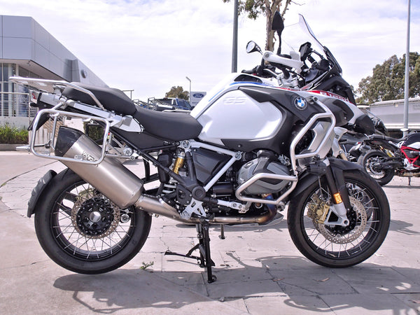 BMW R1250GS & GSA Titanium Exhaust System with OEM Valve Function.