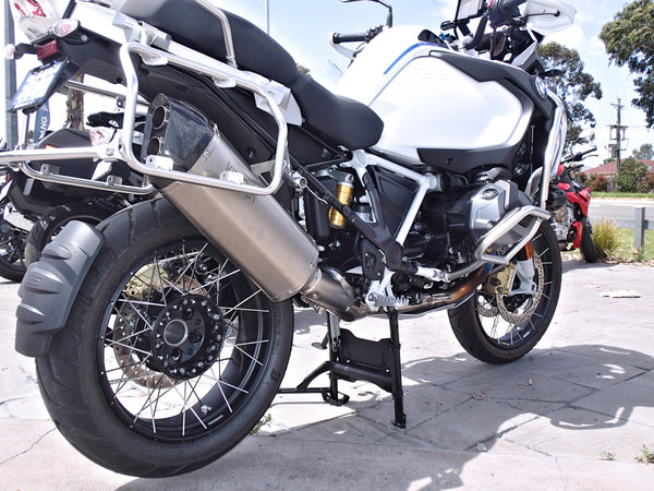 BMW R1250GS & GSA Titanium Exhaust System with OEM Valve Function.