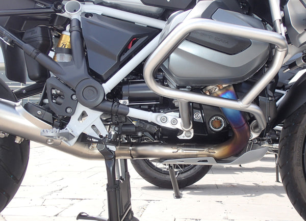 BMW R1250GS & GSA Titanium Exhaust System with OEM Valve Function.