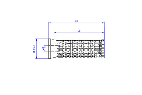 CNC RACING | Footpegs - Fixed Universal M8/M6