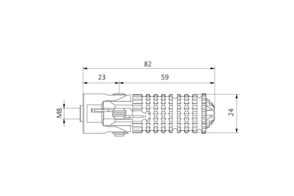 CNC RACING | Footpegs folding universal - Sport