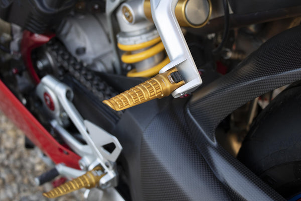 CNC RACING | Footpegs for OEM rearsets Ducati LIGHT - passenger