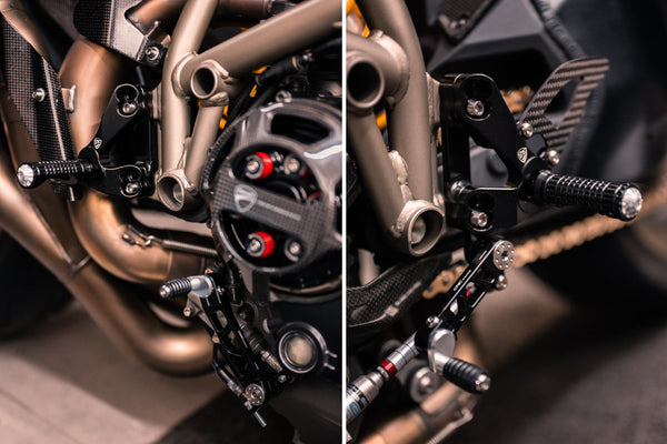 CNC RACING | Adjustable rear sets Ducati Streetfighter 848 1098